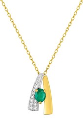 COLLIER EMERAUDE BICOLORE