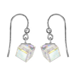 Boucles d'oreilles argent cristal