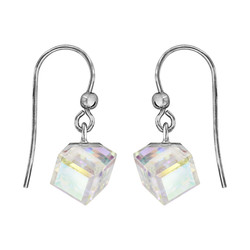 Boucles d'oreilles argent cristal