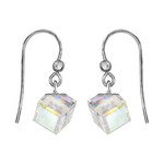 Boucles d&#039;oreilles argent cristal