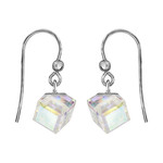 Boucles d&#039;oreilles argent cristal