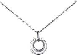 Collier argent rhodi oxydes