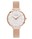 Montre Femme EOLIA Cadran Blanc Bracelet Acier milanais Dor