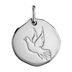 pendentif argent colombe