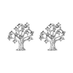 Boucles d'oreilles argent arbre de vie