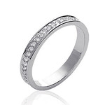 Bague argent oxydes tour complet