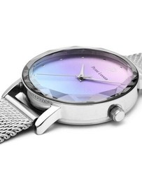 Montre, Femme, Acier, Bracelet milanais, Cadran multicolore