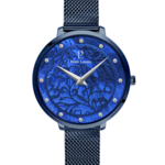 Montre Femme EOLIA Cadran Bleu Bracelet Acier Milanais Bleu