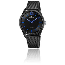 Montre, Homme, Lotus, Smart casual, Bracelet acier, Etanche