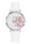 Montres fantaisie bracelet cuir Go cadran fleur