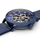 Montre Homme AUTOMATIC Cadran Bleu Bracelet Acier milanais B