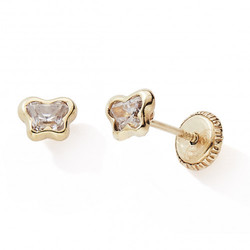 boucles d'oreilles papillon 9 carats