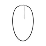 Collier cuir bovin noir 