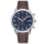 Montre Homme CRITERIUM Cadran Bleu Bracelet Cuir Brun