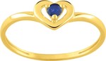 Bague or jaune coeur 197314.S0