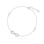 Bracelet de cheville Ino  argent rhodi  