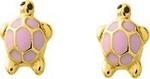 Boucles d&#039;oreilles or jaune tortue