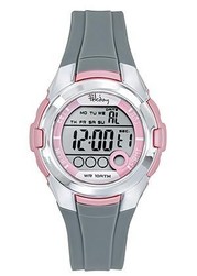 Montre digital gris et rose 654848