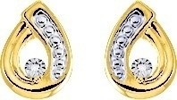 Boucles d'oreilles clou diamants pastill 9K8166B