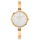 Montre Femme PRETTY Cadran Blanc Bracelet Acier Dor