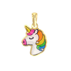 Pendentif Licorne Or jaune 9 carats