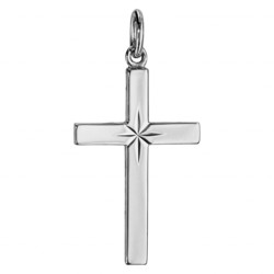 croix argent toile