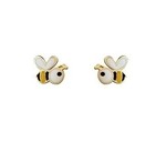 Boucles d&#039;oreilles abeille 9 jaune carats