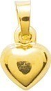 Pendentif coeur or jaune 18 carats