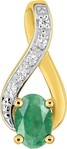 Pendentif Emeraude  &amp; Diamant 397155.E3