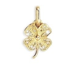 Pendentif trfle Or jaune 18 carats