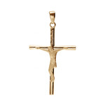 PENDENTIF PLAQU OR CROIX AVEC CHRIST