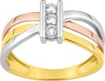 Bague 3 ors oxyes 18 carats 