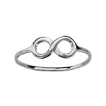 Bague argent infini