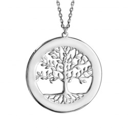 collier arbre de vie argent  graver