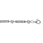 Bracelet argent oxydes