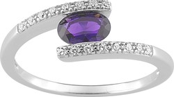Bague agent  oxyde violet