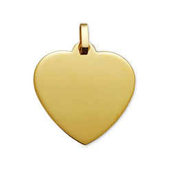 Pendentif coeur Or jaune 9 carats