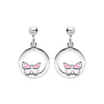 Boucles d&#039;oreilles pendante argent papillon