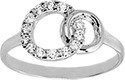 Bague argent rodhi double cercles 337544.1