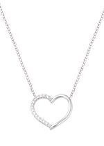 collier coeur oxydes argent