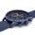 ontre homme chrono bleu bracelet milanais 