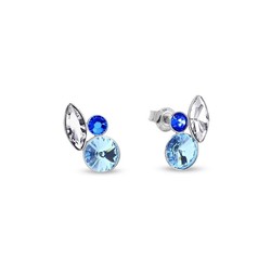 Boucles d'oreilles argent cristal