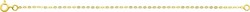 Chaine forat miroir or jaune 18 carats