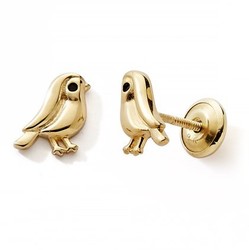 BO 375 OR JAUNE OISEAU LAQUE NOIR