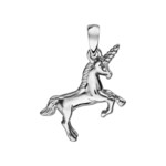 pendentif argent rhodi licorne