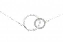 COLLIER 925 CERCLE OZ/TT ARGT 42CM