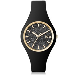 Montre,Dame, ICE glitter, Noir, petit modle 001349