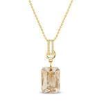 Collier Octagon plaqu or G0273C