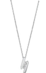 Collier argent moderne et zirconiums