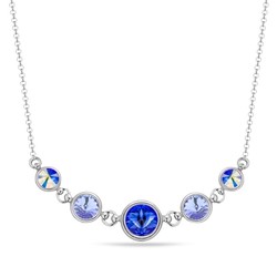 Collier Dolce Niki argent rhodi  cristal